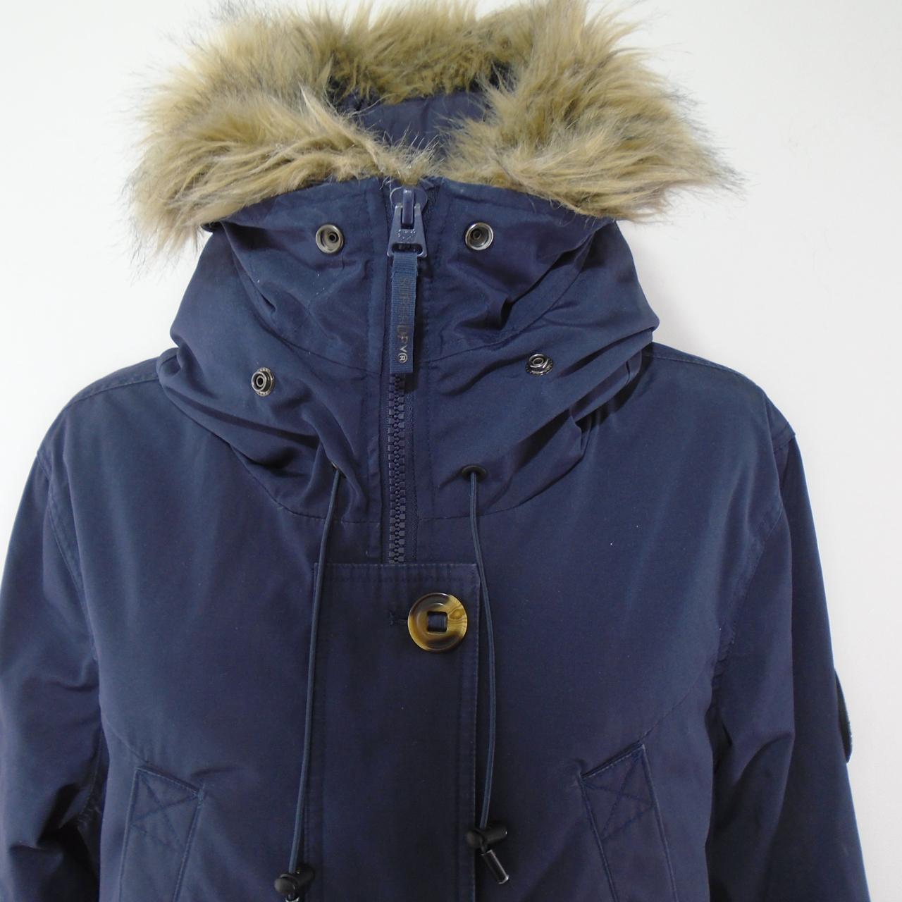 Damenparka Superdry. Dunkelblau. XXL. Gebraucht. Gut