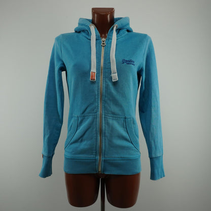 Women's Hoodie Superdry. Blue. M. Used. Good