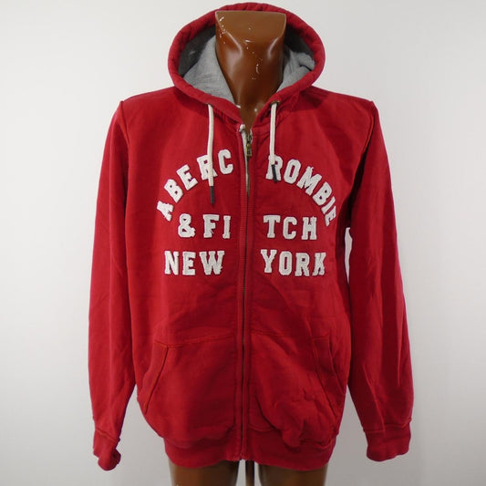 Men's Hoodie Abercrombie & Fitch. Red. XL. Used. Good