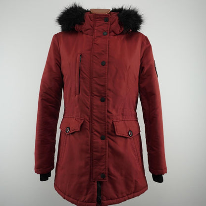 Women's Parka Superdry. Red. M. Used. Good