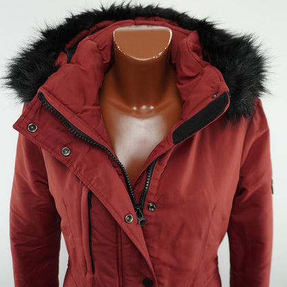 Women's Parka Superdry. Red. M. Used. Good