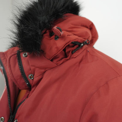 Women's Parka Superdry. Red. M. Used. Good