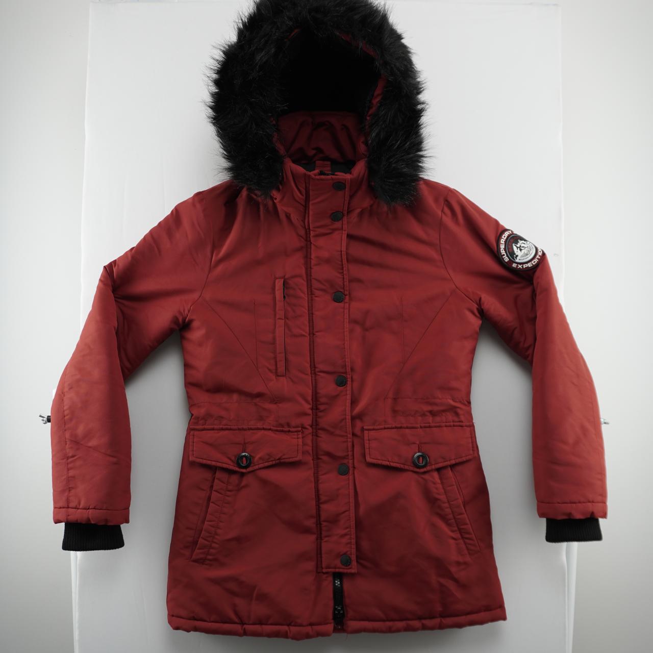 Women's Parka Superdry. Red. M. Used. Good