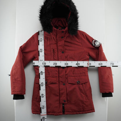 Women's Parka Superdry. Red. M. Used. Good