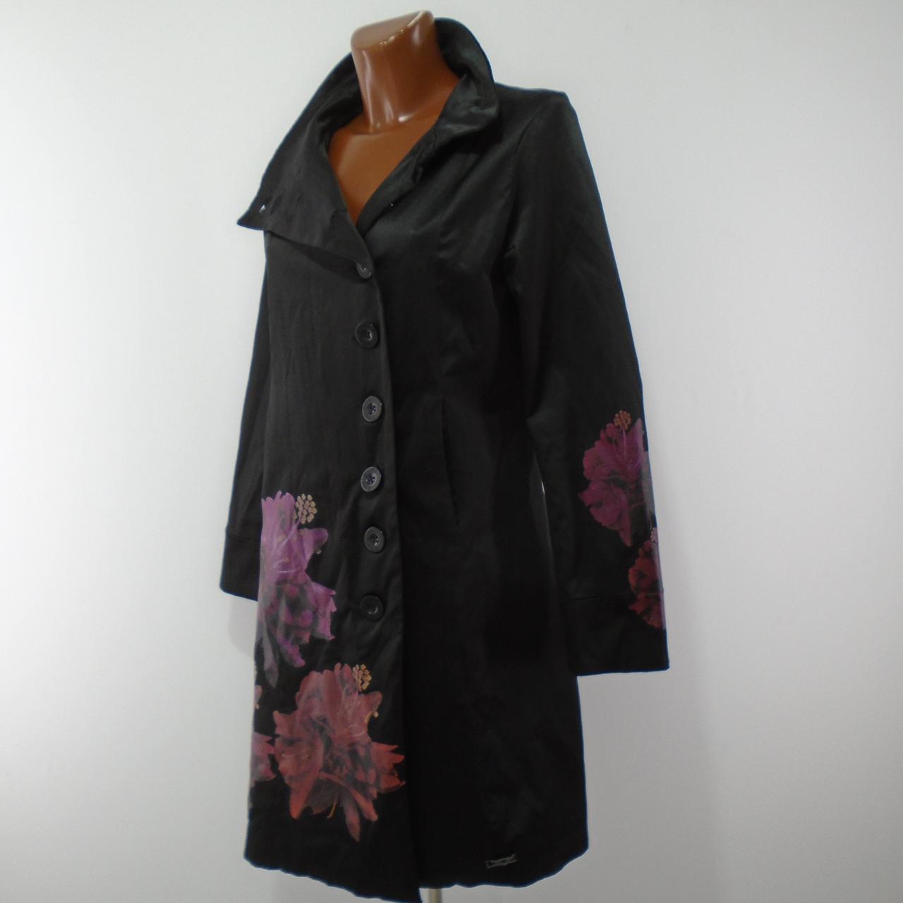 Women's Coat Desigual. Black. L. Used. Good