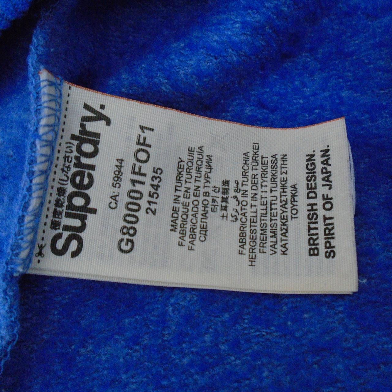 Vestido con capucha para mujer Superdry. Azul oscuro. M. Usado. En buen estado