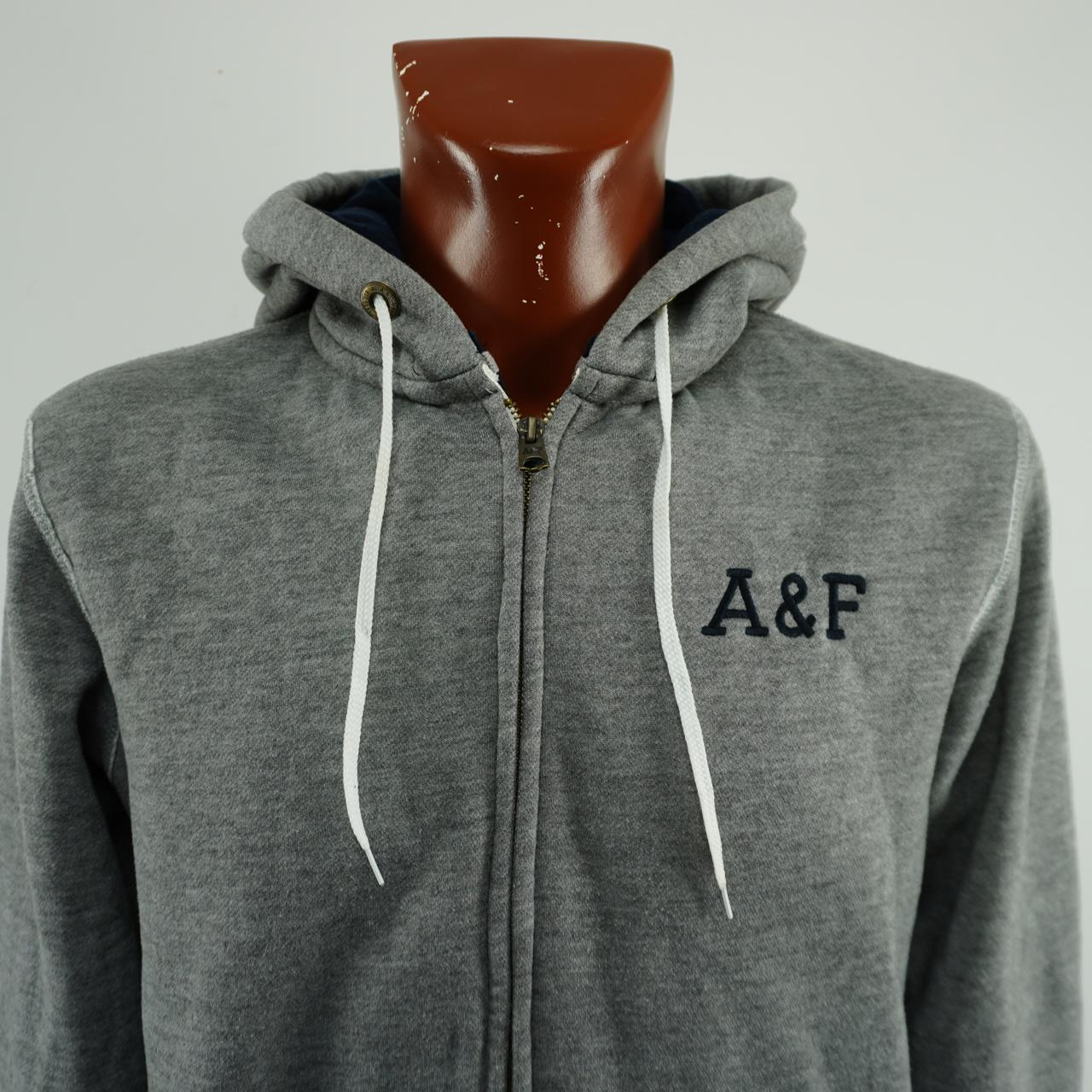 Men's Hoodie Abercrombie & Fitch. Grey. XL. Used. Good