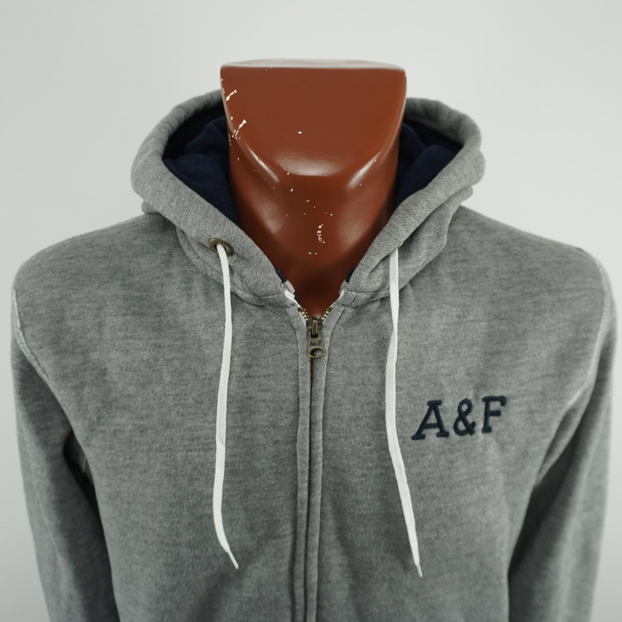 Men's Hoodie Abercrombie & Fitch. Grey. XL. Used. Good