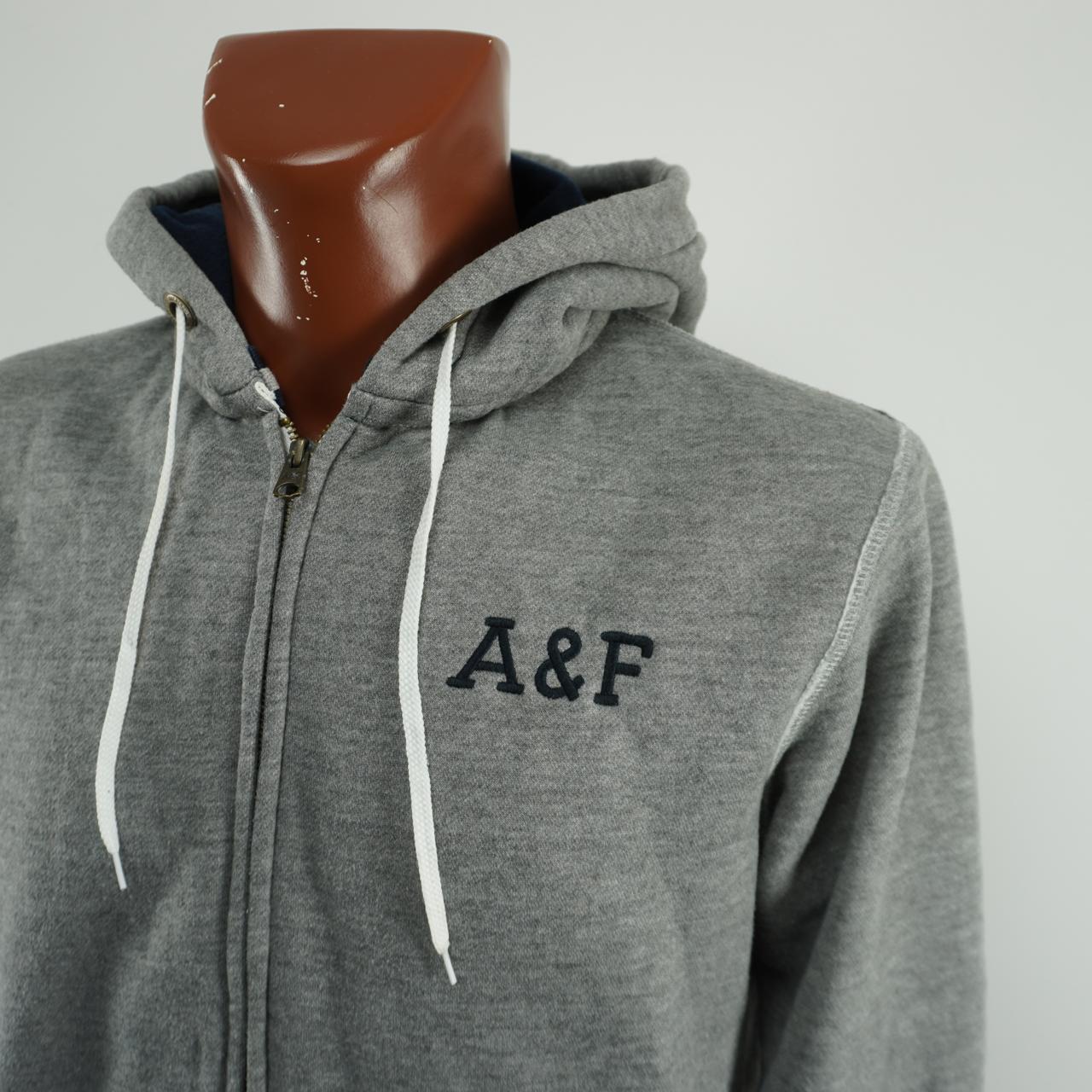 Men's Hoodie Abercrombie & Fitch. Grey. XL. Used. Good