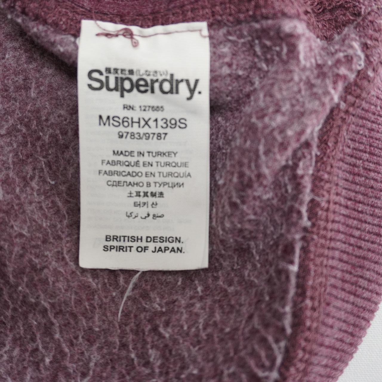 Sudadera de hombre Superdry. Burdeos. XXL. Usada. Buena