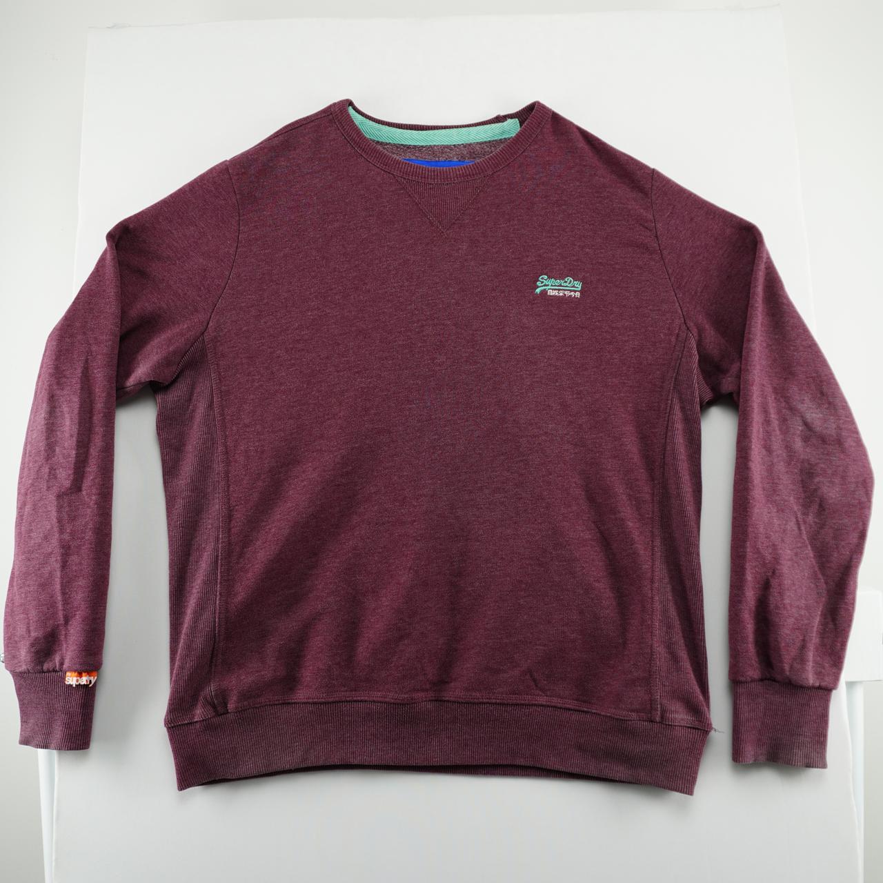 Men's Sweatshirt Superdry. Bordeaux. XXL. Used. Good