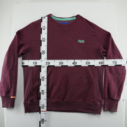 Sudadera de hombre Superdry. Burdeos. XXL. Usada. Buena