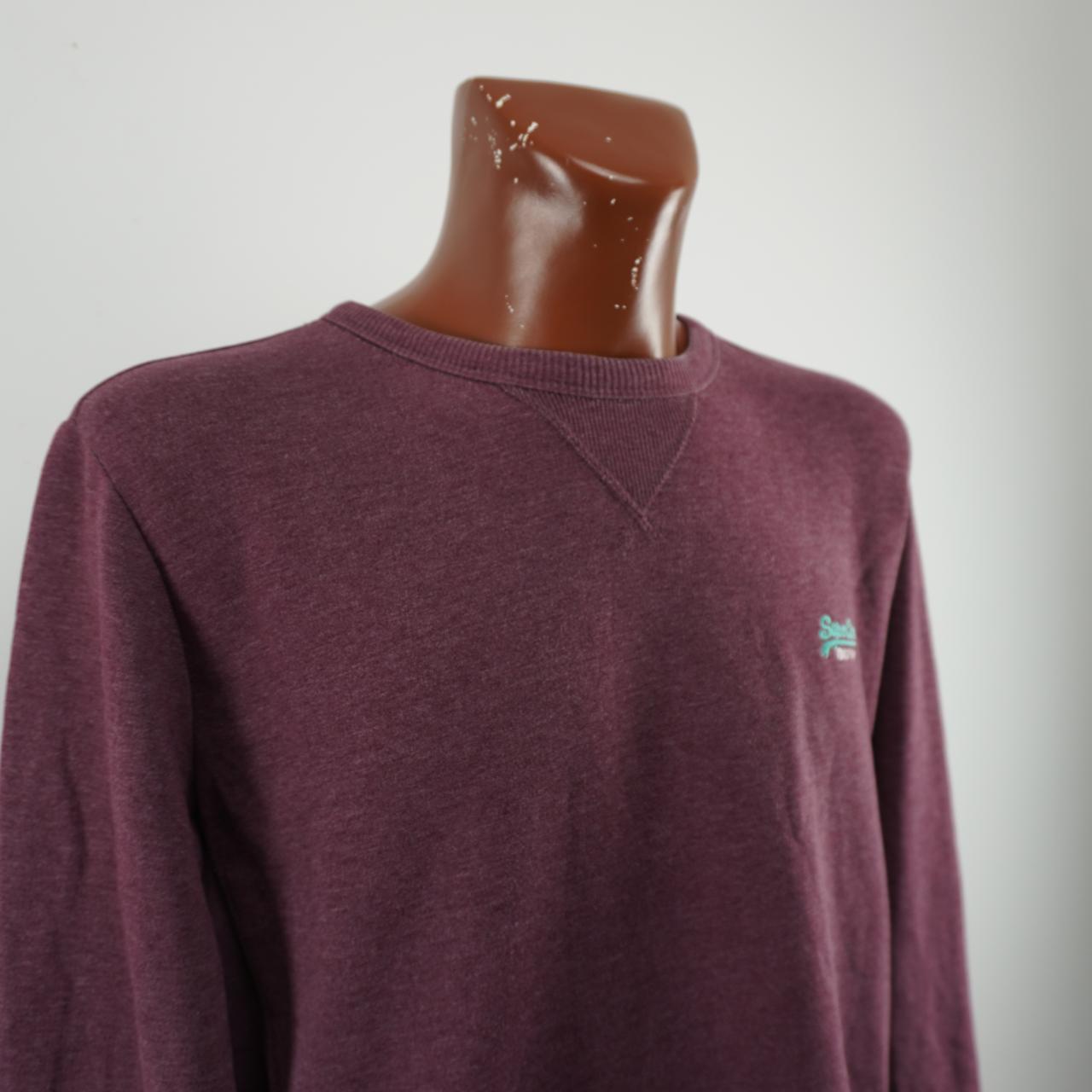 Men's Sweatshirt Superdry. Bordeaux. XXL. Used. Good