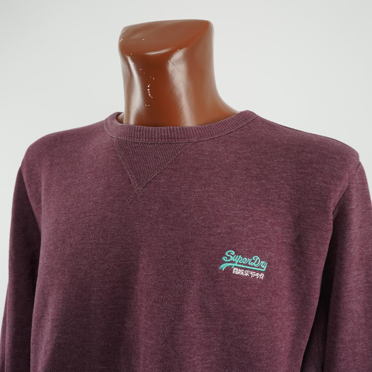 Men's Sweatshirt Superdry. Bordeaux. XXL. Used. Good