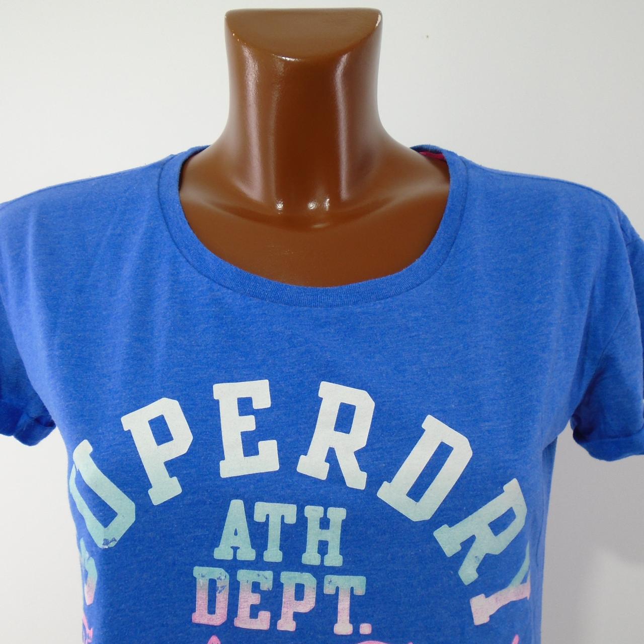 Camiseta Mujer Superdry. Azul. S. Usado. Bien