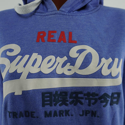 Women's Hoodie Superdry. Blue. L. Used. Good