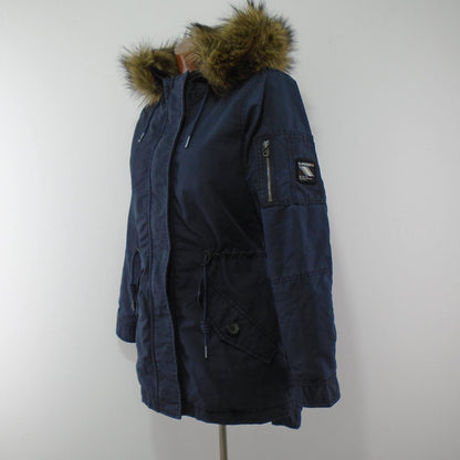 Damenparka Superdry. Dunkelblau. M. Gebraucht. Gut