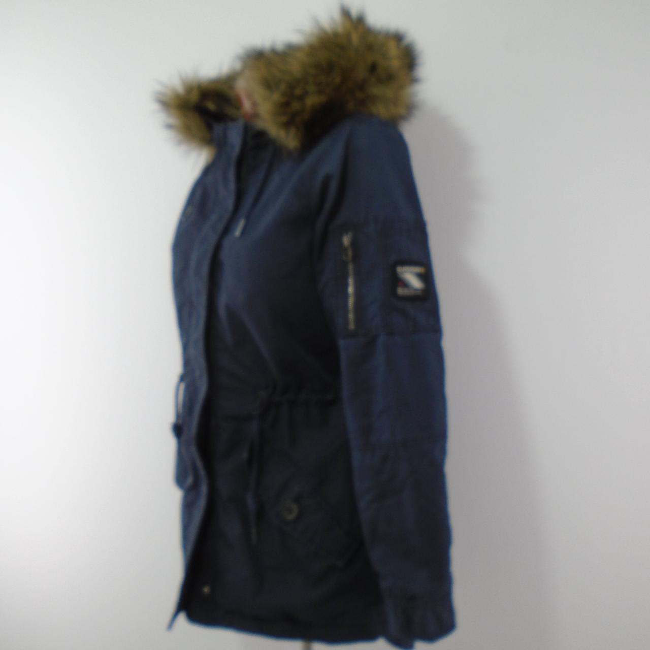 Damenparka Superdry. Dunkelblau. M. Gebraucht. Gut