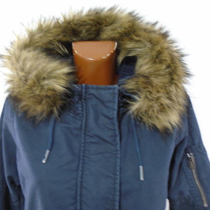 Parka para mujer Superdry. Azul oscuro. M.Usado. Bien