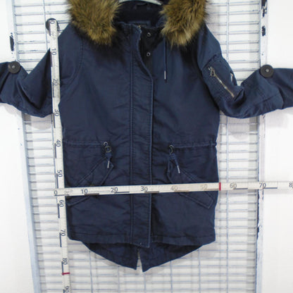 Parka para mujer Superdry. Azul oscuro. M.Usado. Bien