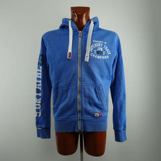 Men's Hoodie Superdry. Blue. M. Used. Satisfactory