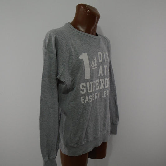 Men's Sweater Superdry. Grey. XXL. Used. Good