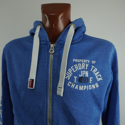 Men's Hoodie Superdry. Blue. M. Used. Satisfactory