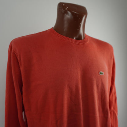 Men's Sweater Lacoste. Coral. XXL. Used. Good