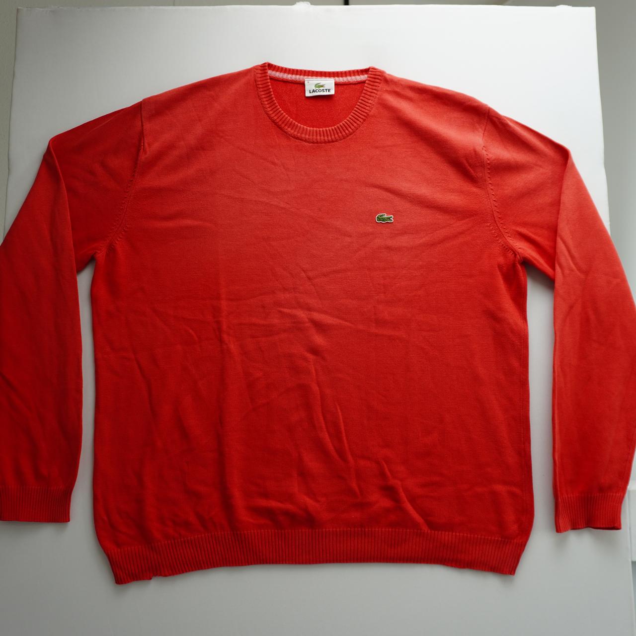 Men's Sweater Lacoste. Coral. XXL. Used. Good