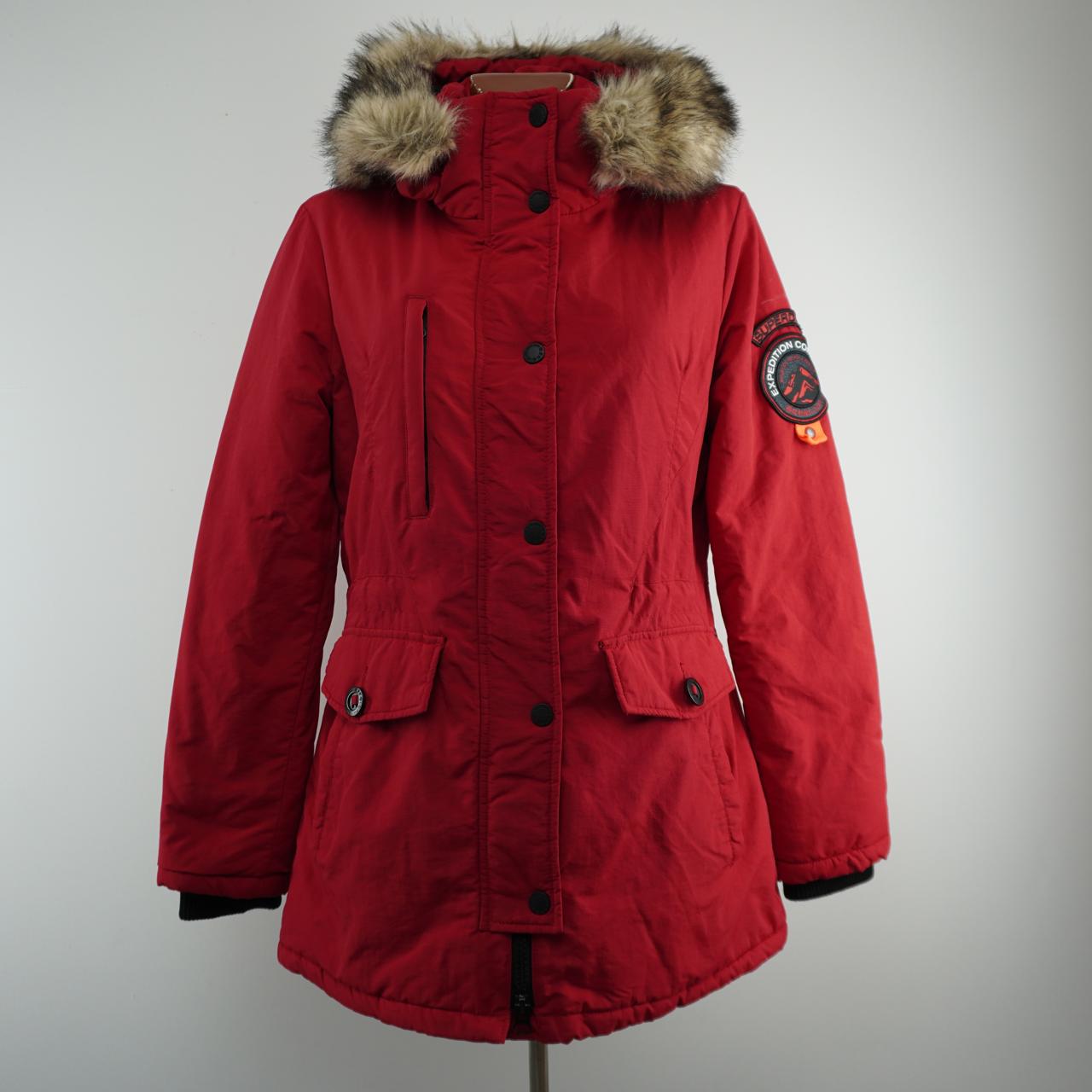 Women's Parka Superdry. Red. L. Used. Good