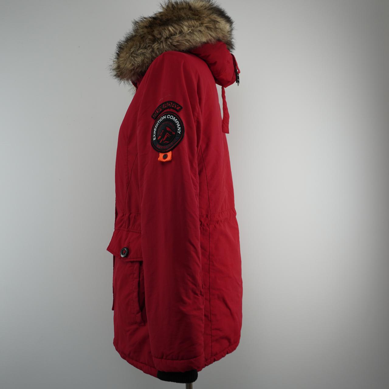 Women's Parka Superdry. Red. L. Used. Good