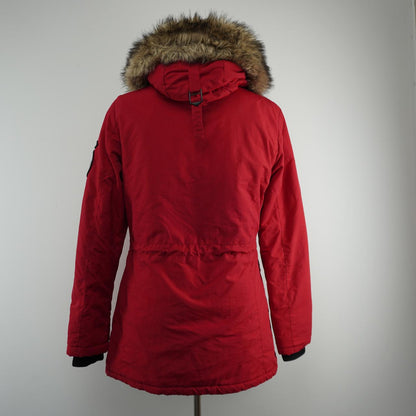 Women's Parka Superdry. Red. L. Used. Good