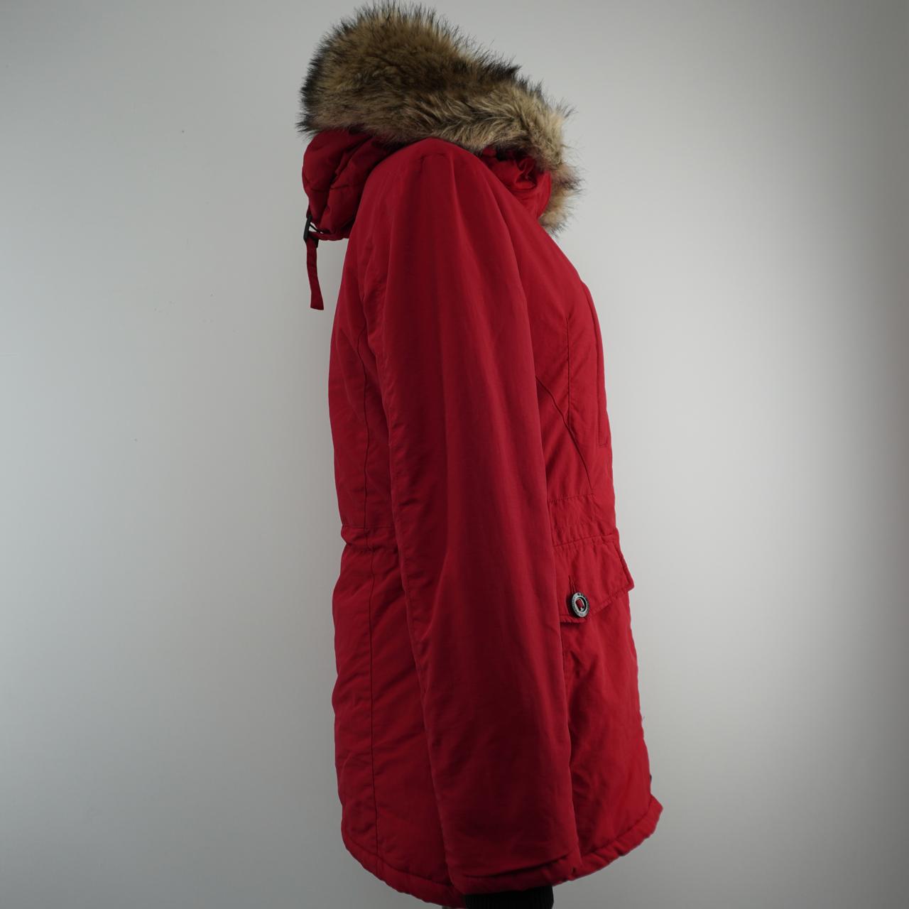 Women's Parka Superdry. Red. L. Used. Good