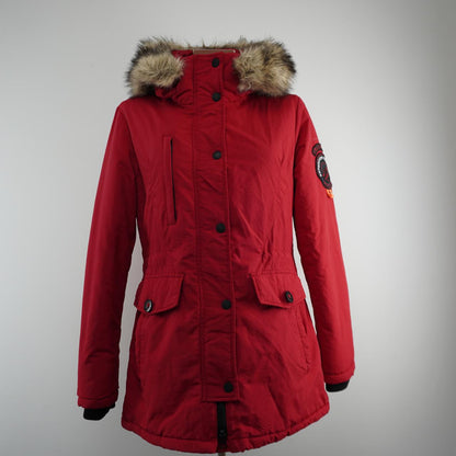 Women's Parka Superdry. Red. L. Used. Good