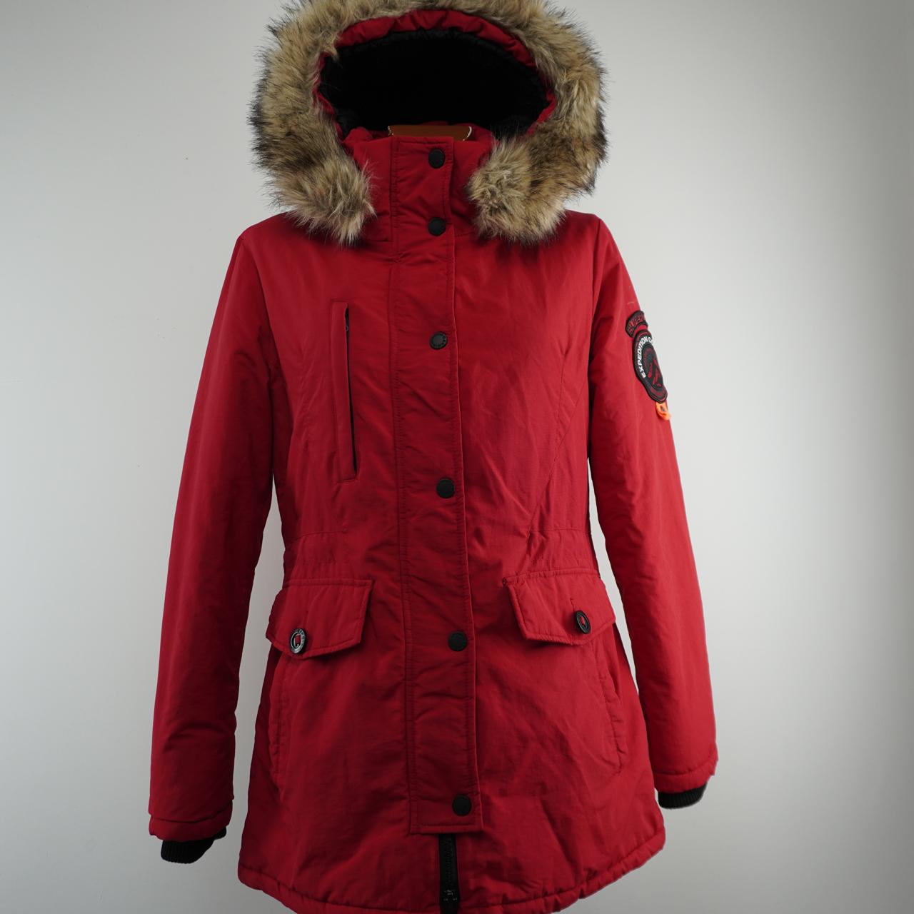 Women's Parka Superdry. Red. L. Used. Good