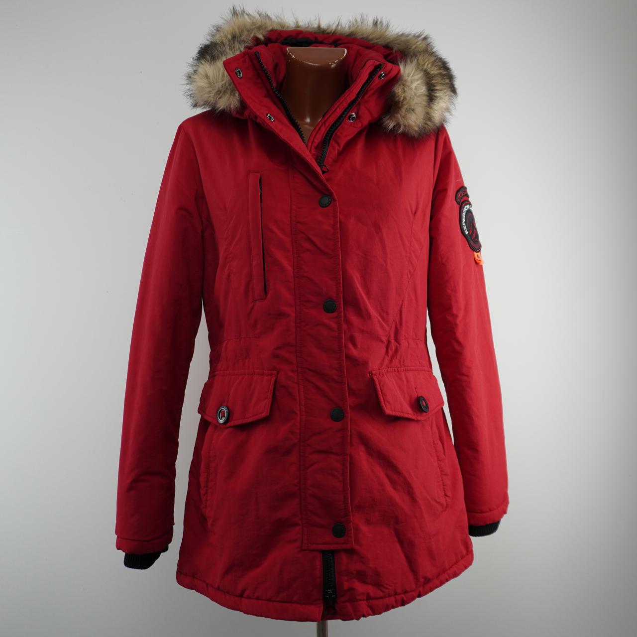 Women's Parka Superdry. Red. L. Used. Good