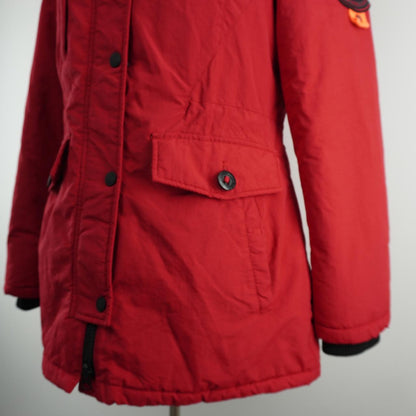 Women's Parka Superdry. Red. L. Used. Good