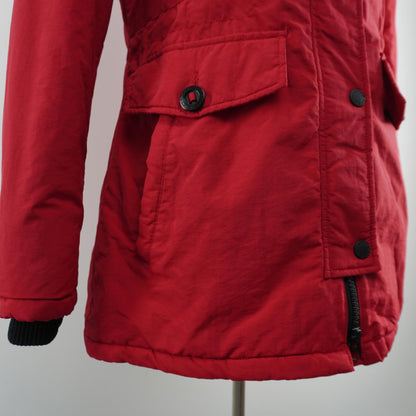 Women's Parka Superdry. Red. L. Used. Good