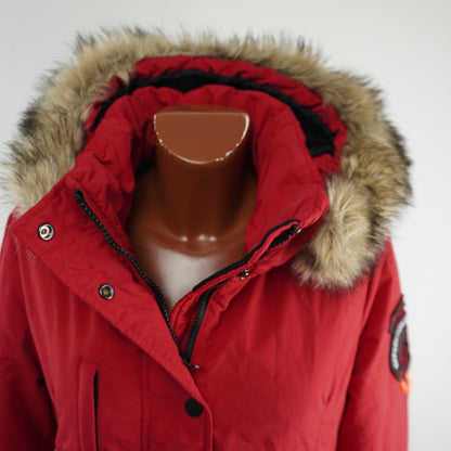 Women's Parka Superdry. Red. L. Used. Good