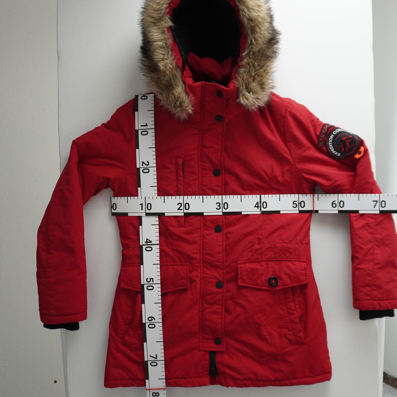 Women's Parka Superdry. Red. L. Used. Good