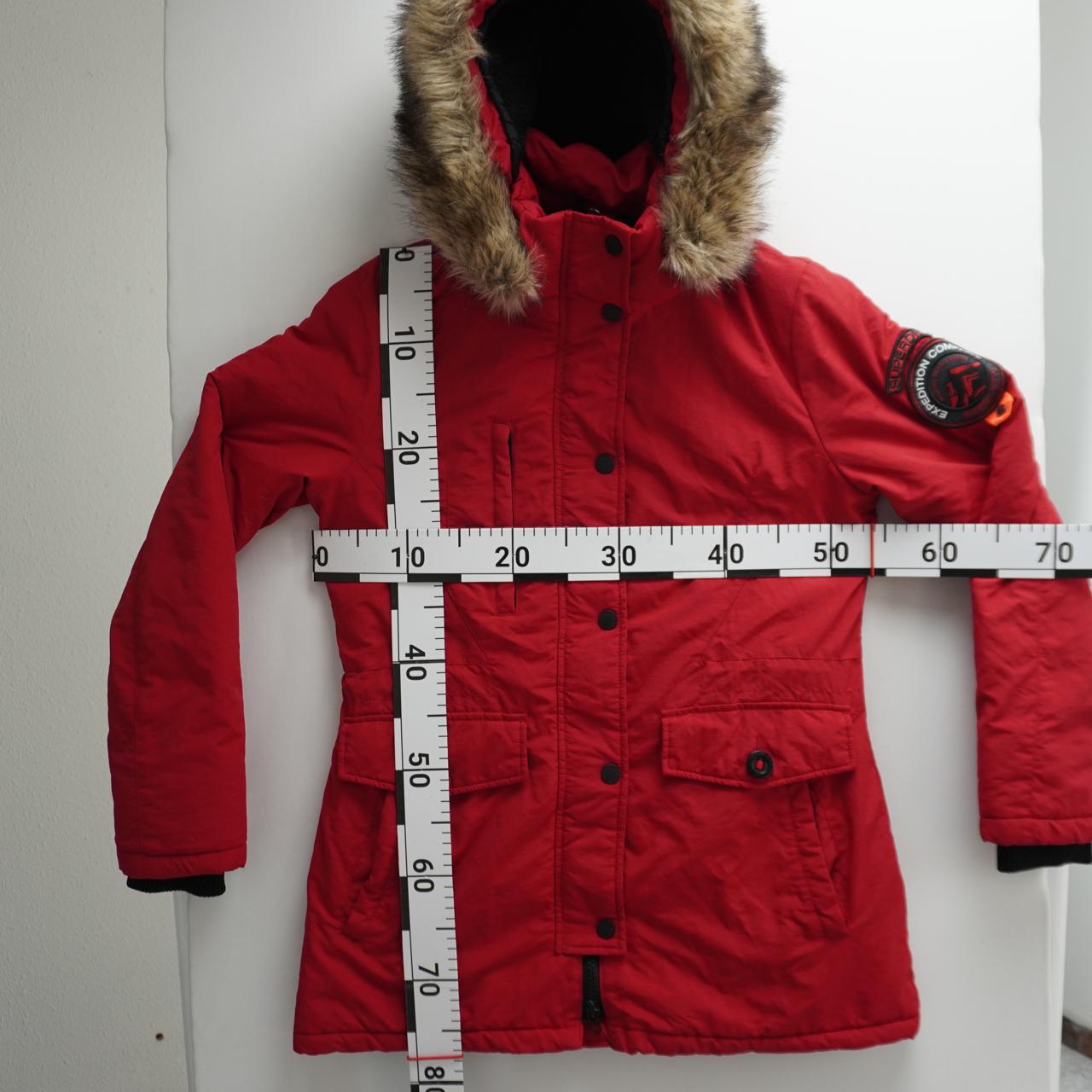 Women's Parka Superdry. Red. L. Used. Good