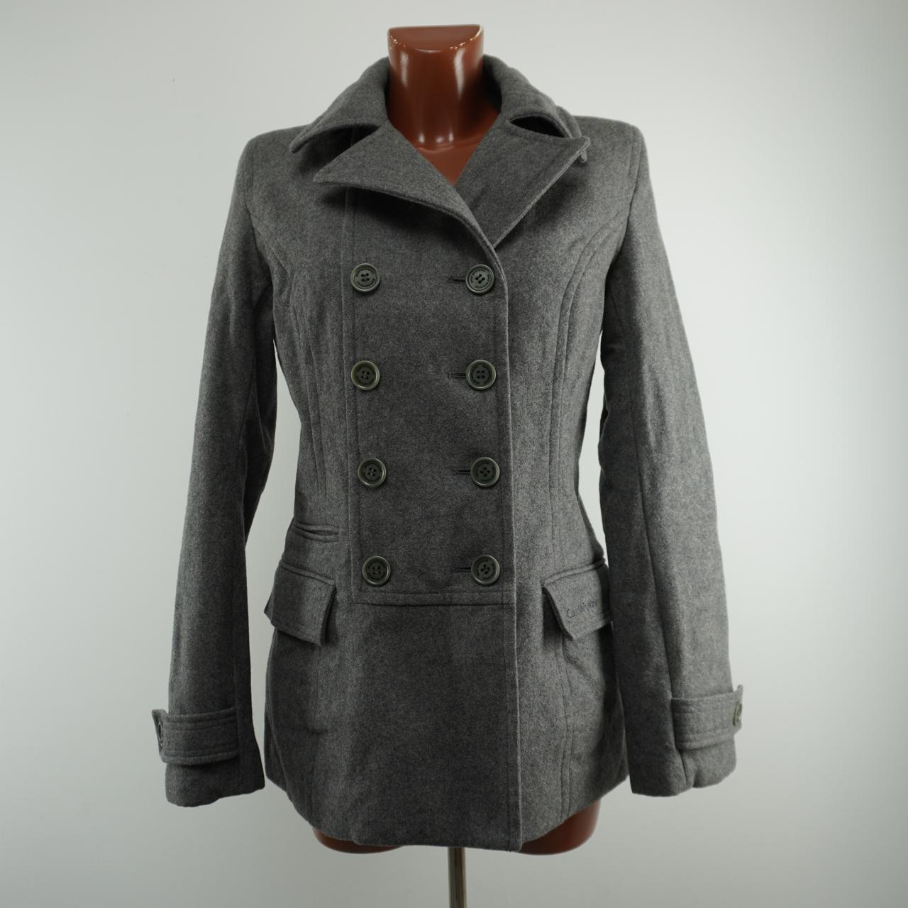 Women's Coat Calvin Klein. Grey. M. Used. Good