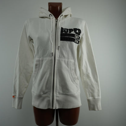 Women's Hoodie Superdry. White. S. Used. Good