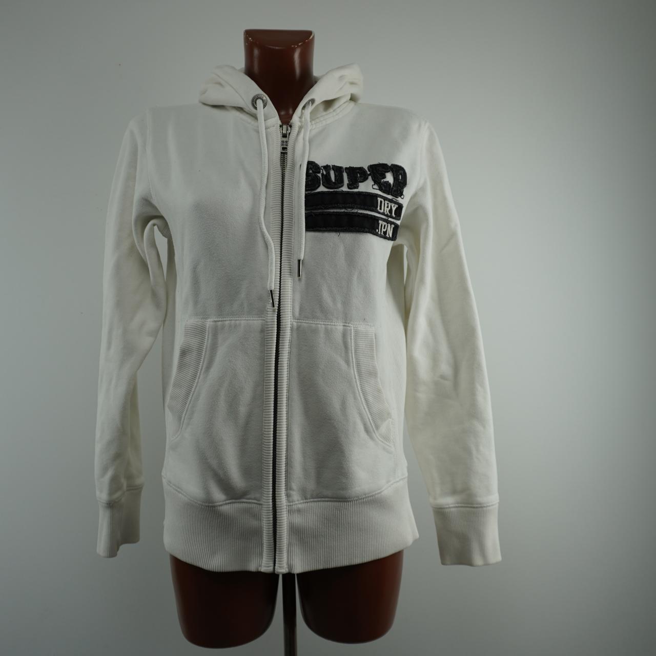 Women's Hoodie Superdry. White. S. Used. Good