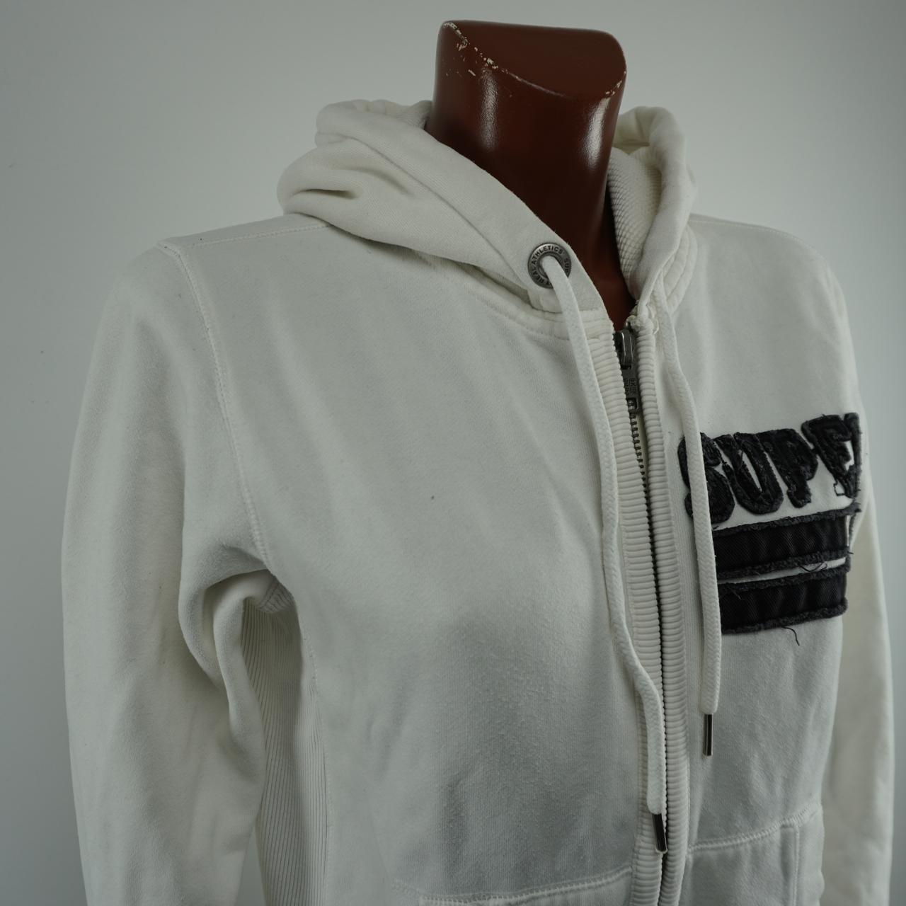 Women's Hoodie Superdry. White. S. Used. Good