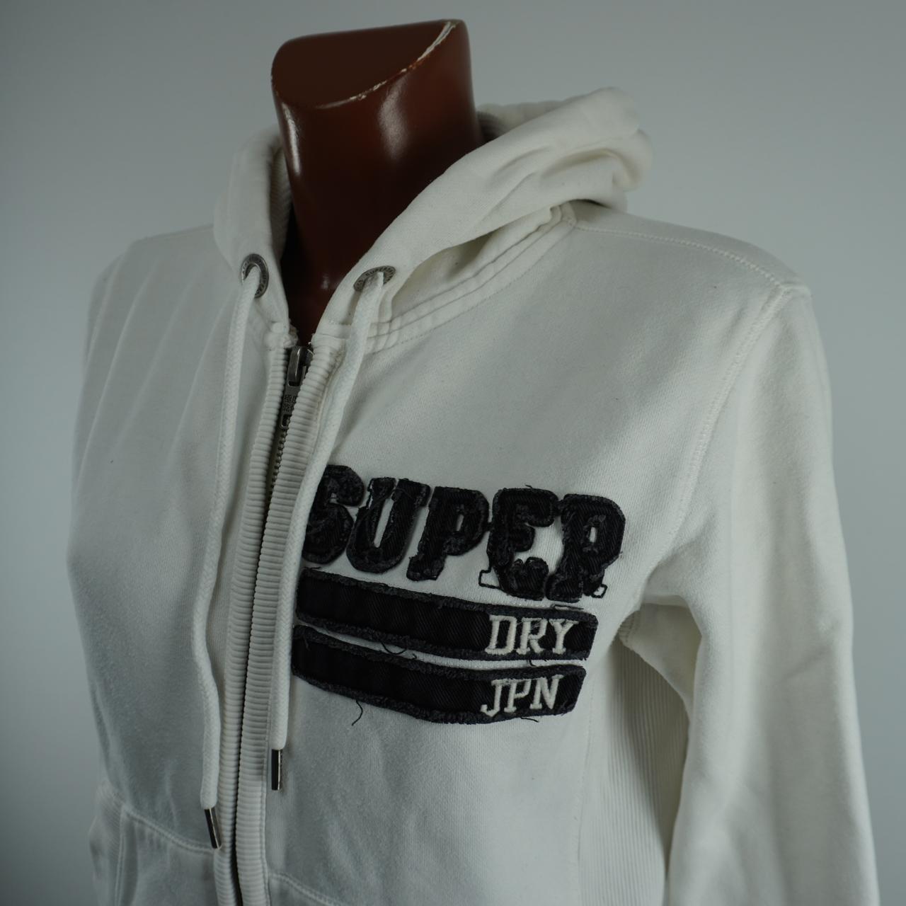 Women's Hoodie Superdry. White. S. Used. Good