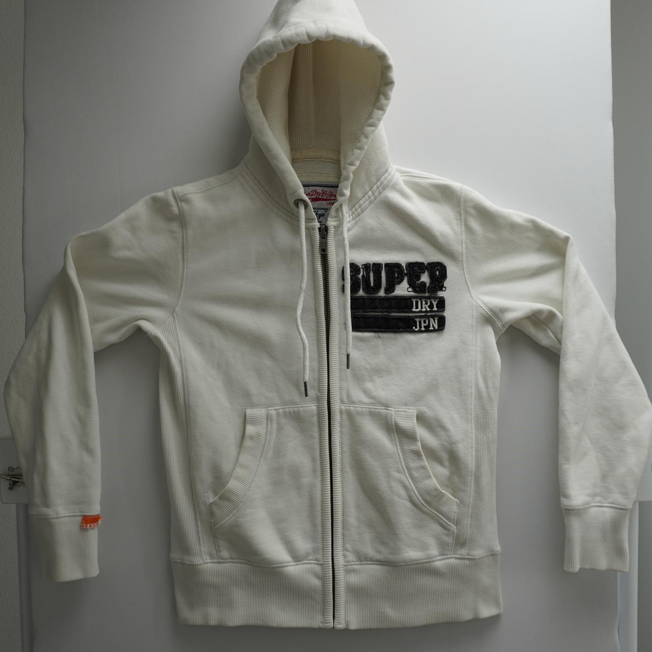 Women's Hoodie Superdry. White. S. Used. Good