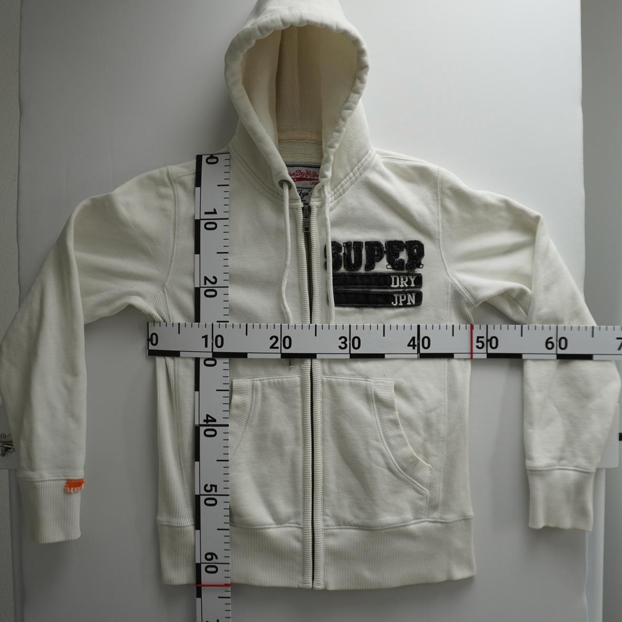 Women's Hoodie Superdry. White. S. Used. Good