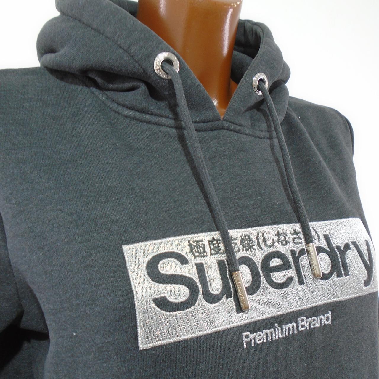 Sudadera con capucha para mujer Superdry. Gris. SG. Usado. Bien