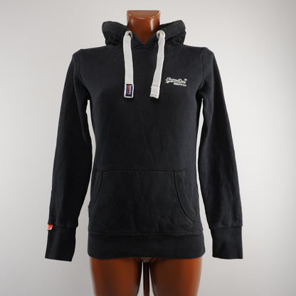 Women's Hoodie Superdry. Black. XS. Used. Good